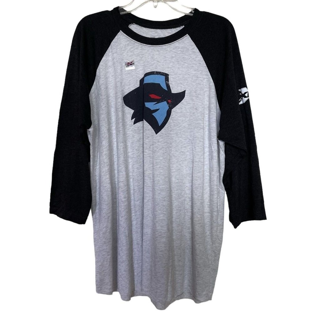 XFL T Shirt Mens Size Medium‎ M Dallas Arlington Renegades Gray Black Football